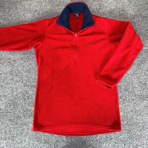 Patagonia Capilene Fleece Pullover Men XS Red 1/4 Zip Lightweight Sweater Jacket